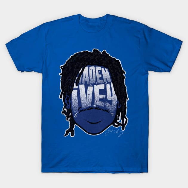 Jaden Ivey Detroit Player Silhouette T-Shirt by danlintonpro